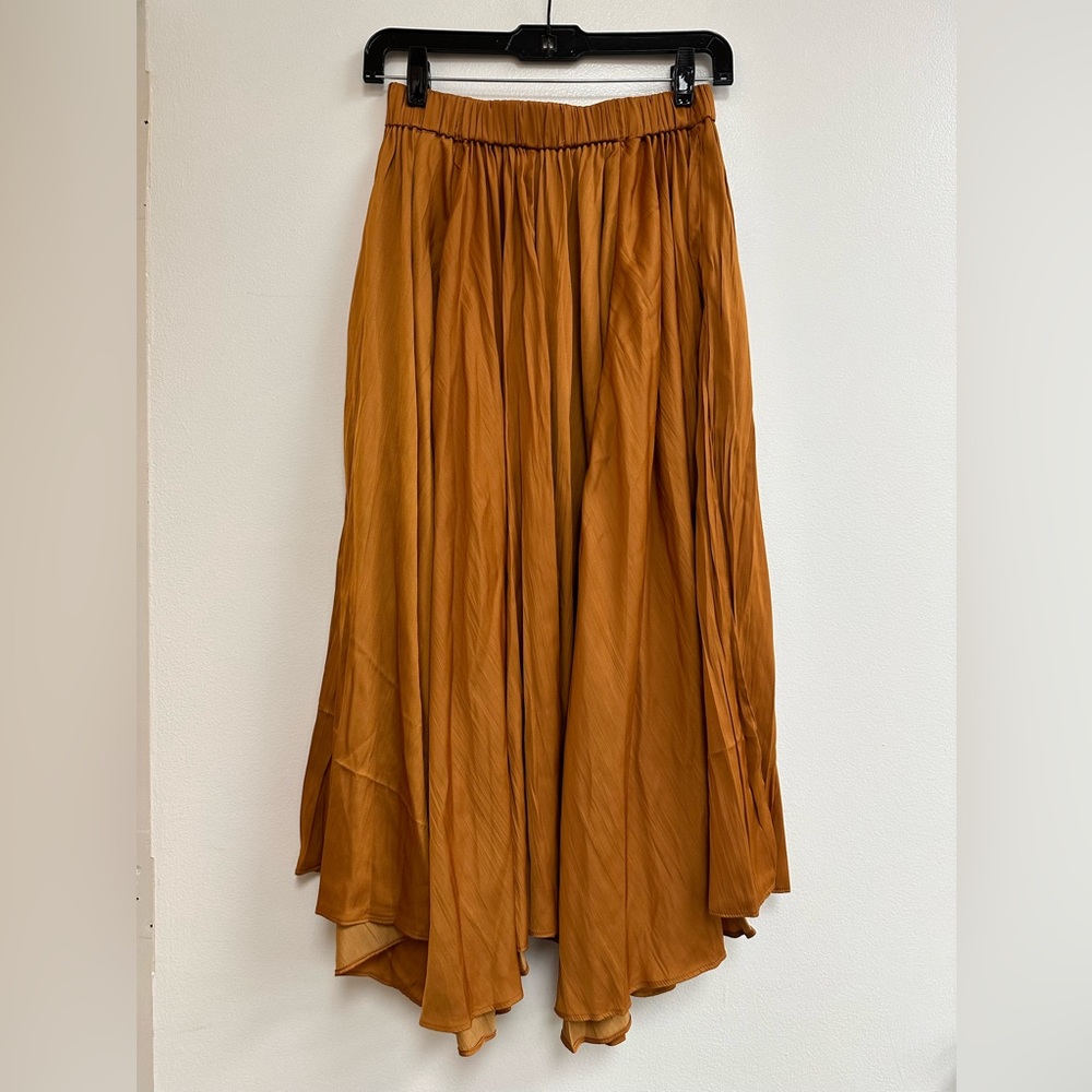 By Anthropologie Sleek A-Line Skirt in Copper - Picture 3 of 5